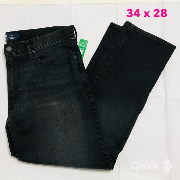 34 * 28 - NWT Gap Straight Taper Jeans - Picture 1 of 7